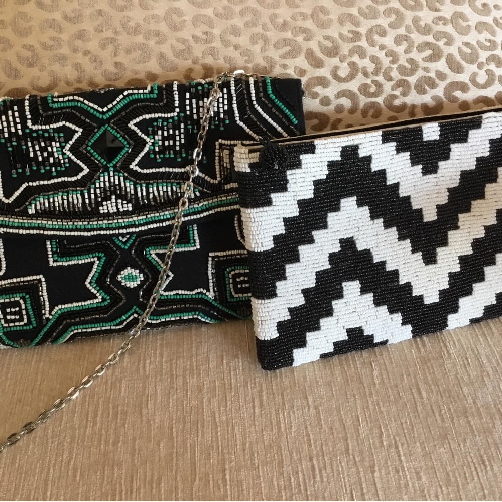 Two beautiful beaded evening bags.